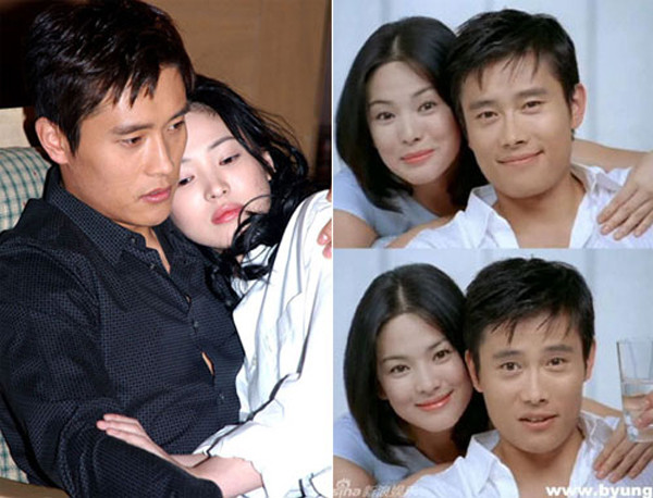 Song Hye Kyo từng xác nhận mối quan hệ tình cảm với Lee Byung Hun và Hyun Bin. Ảnh: Nate