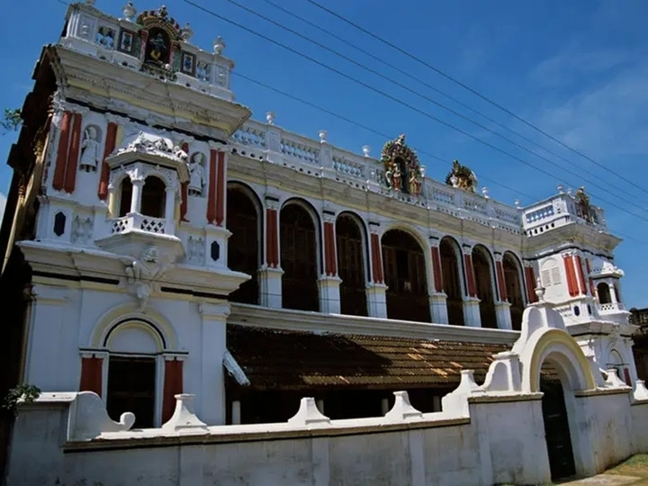 Bên ngoài một dinh thự ở Chettinad năm 2000. (Ảnh: Getty Images)