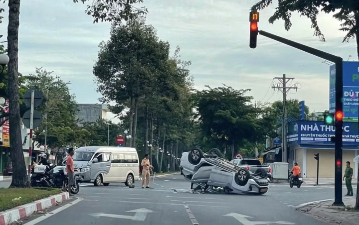 Hiện trường vụ tai nạn. (Ảnh: CTV)