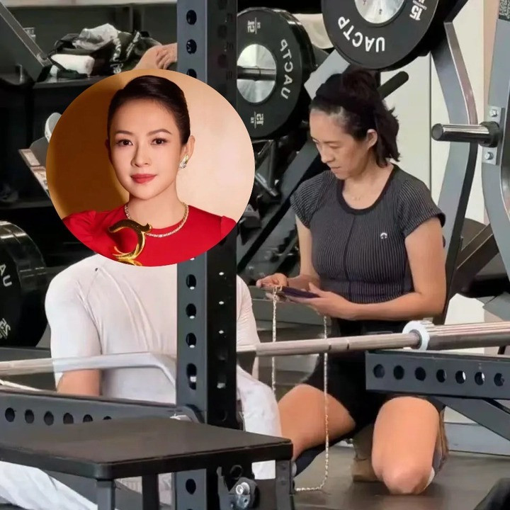 Chương Tử Di lộ hình mặt mộc khó nhận ra.