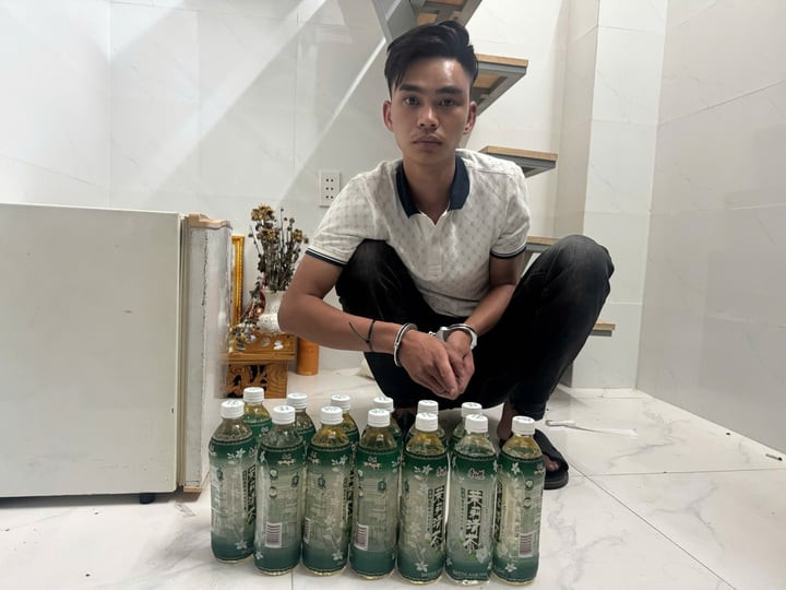 Bị can Lê Quang Trọng - kẻ cầm đầu đường dây ma tuý. (Ảnh: Công an TP.HCM)