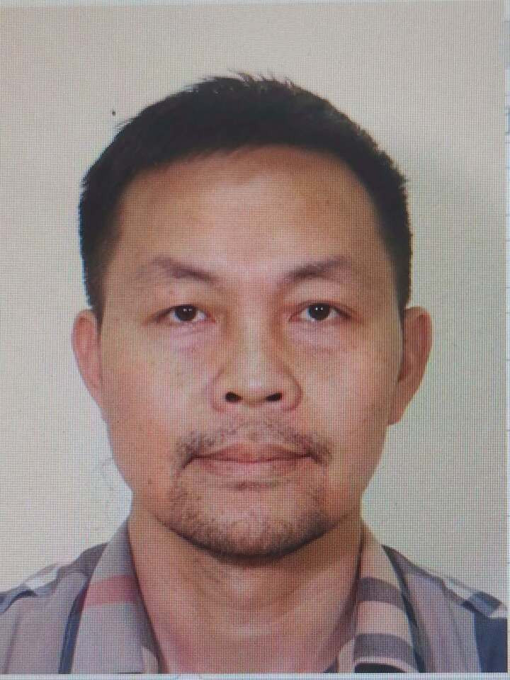 Bùi Hữu Hào tại cơ quan công an.
