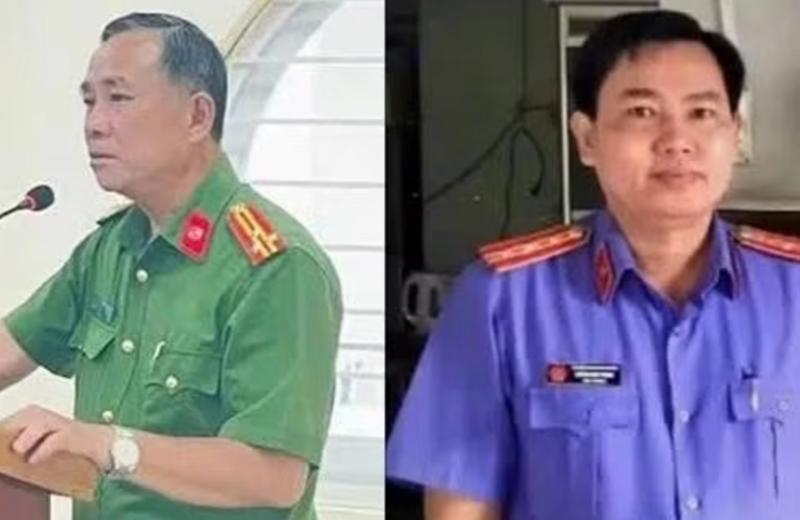 Hai bị can Nguyễn Hoàng Văn (trái) và Huỳnh Minh Trung. (Ảnh: TL)