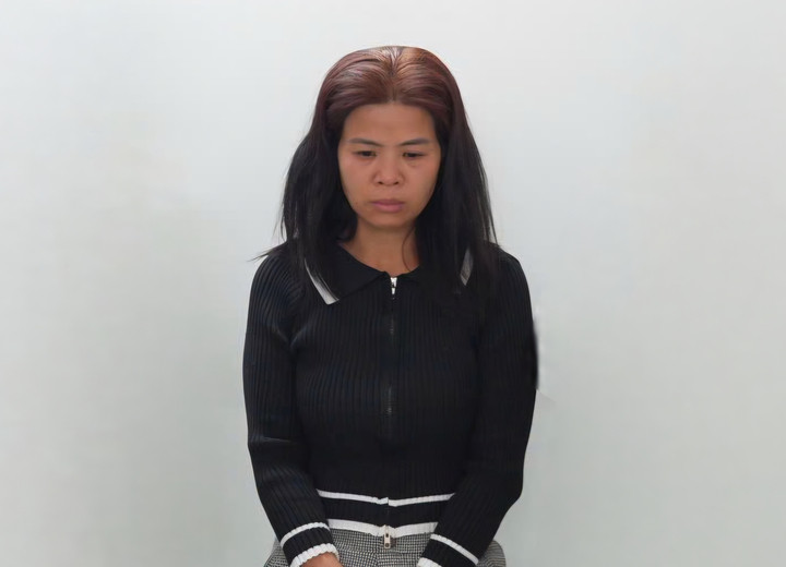 Lê Thị Hiểu bị bắt giữ. (Ảnh: CACC)