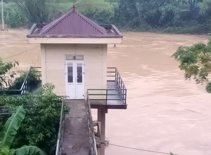 Hình ảnh lũ tại Lạng Sơn. (Nguồn: NCHMF)