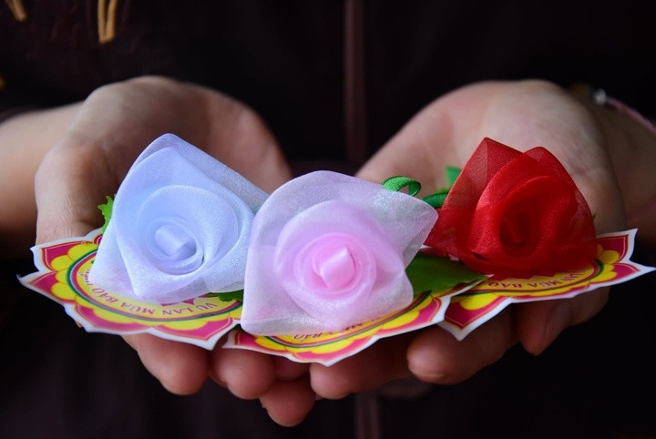Dù là sắc đỏ rực rỡ, sắc hồng phai hay sắc trắng bùi ngùi, mỗi đóa hoa đều cất lên một khúc ca vĩ đại về tình yêu thương. (Ảnh: FB)