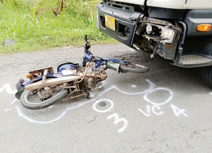 Hiện trường tai nạn giao thông ngày 7/6/2024 khiến ông Nguyễn Văn Oanh tử vong. (Ảnh: CQĐT)