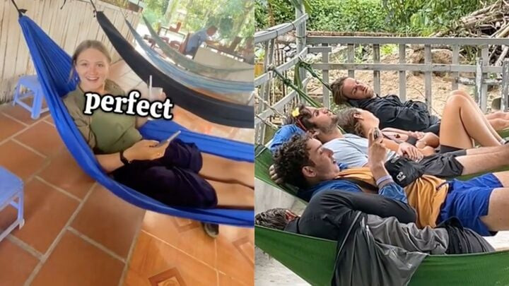 Khách Tây mê mệt, đua nhau khỏe trải nghiệm nằm võng ngủ trưa ở miền Tây - 2