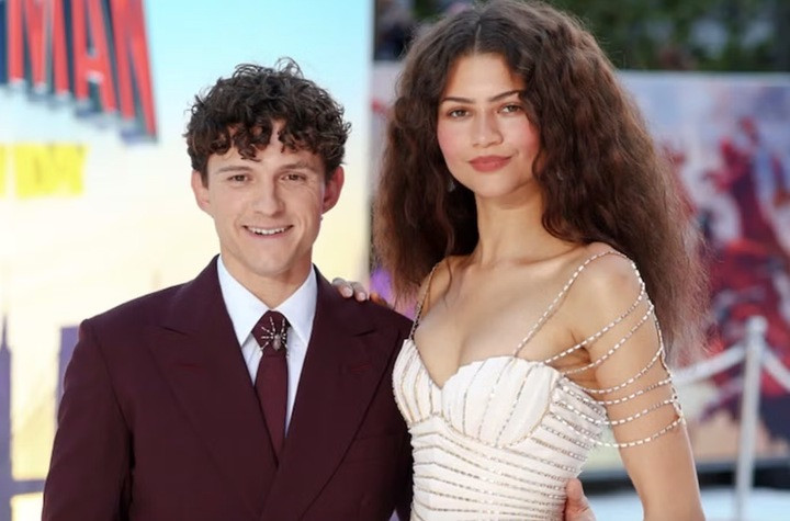 Tom Holland và bà xã Zendaya.