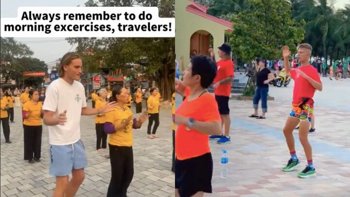 Du khách Tây: Không khí tập thể dục sáng ở Việt Nam 'có tính gây nghiện rất cao'插图1 Du khách Tây: Không khí tập thể dục sáng ở Việt Nam 'có tính gây nghiện rất cao' - 2