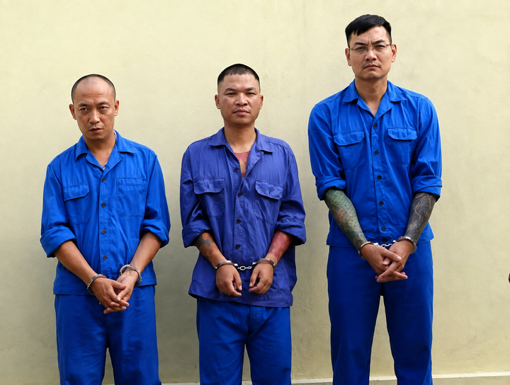 “Vua Quạt”, Khánh “Sky” và Hồ Văn Khoa bị khởi tố. (Ảnh: Công an Bắc Ninh).