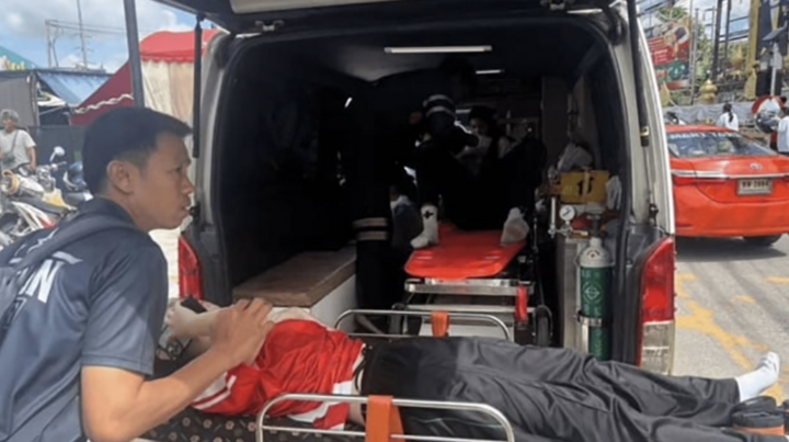 Hiện trường vụ xả súng ở Thái Lan. Ảnh: Boon Wipa Fire and Rescue Volunteer