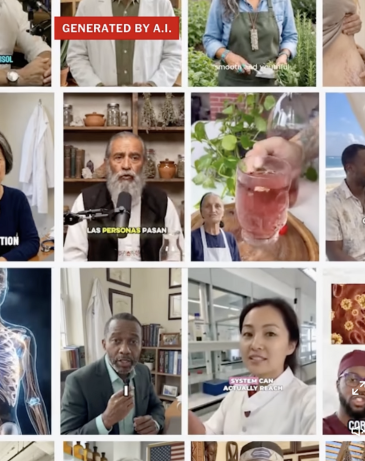 Hàng loạt video AI “đóng giả” người thật. (Nguồn: New York Times)