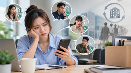 Nghỉ việc 6 tháng, tôi vẫn phải hỗ trợ công việc cho công ty cũ. (Ảnh minh họa: AI)
