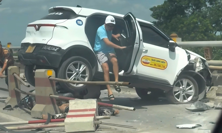 Hiện trường nơi xảy ra vụ tai nạn.