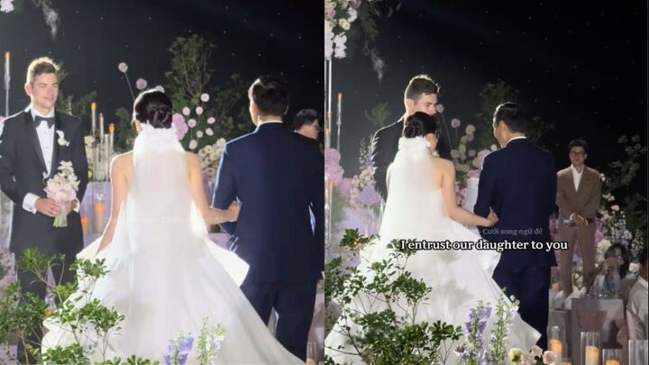 Dân mạng không khỏi ngưỡng mộ tình cảm dạt dào mà người cha dành cho con gái lẫn chàng rể.
