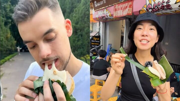 Bánh giầy Việt Nam gây sốt các diễn đàn du lịch, khách Tây cứ ăn là mê - 2